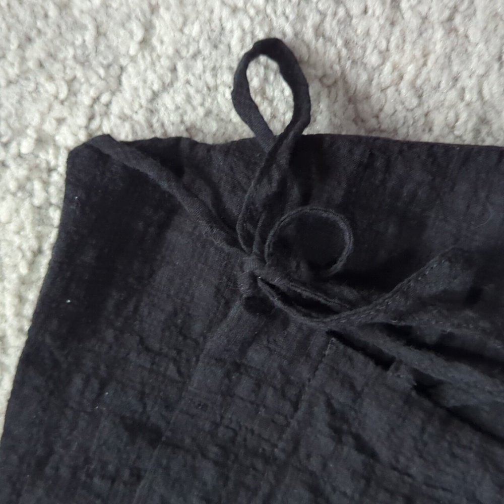 Frank & Oak Black Mini Textured Skirt - Picture 5 of 8